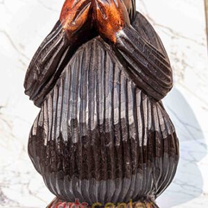 Daddy Chimp Wood Carving