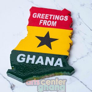 Ghana Map Fridge Magnet